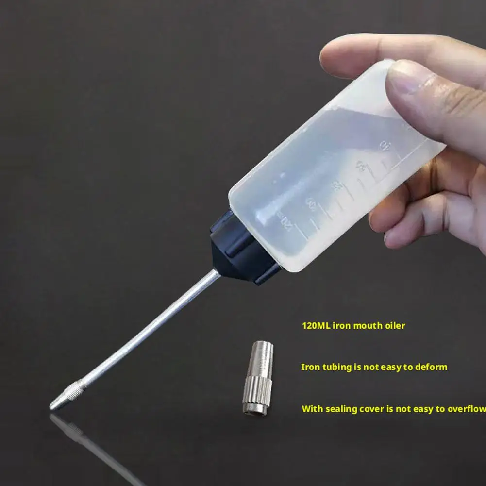 

Бутылка для топлива/масла для швейных машин, 120 мл, пластиковая, герметичная, портативная, с носиком, для хранения жидкостей, длинная, N5J1