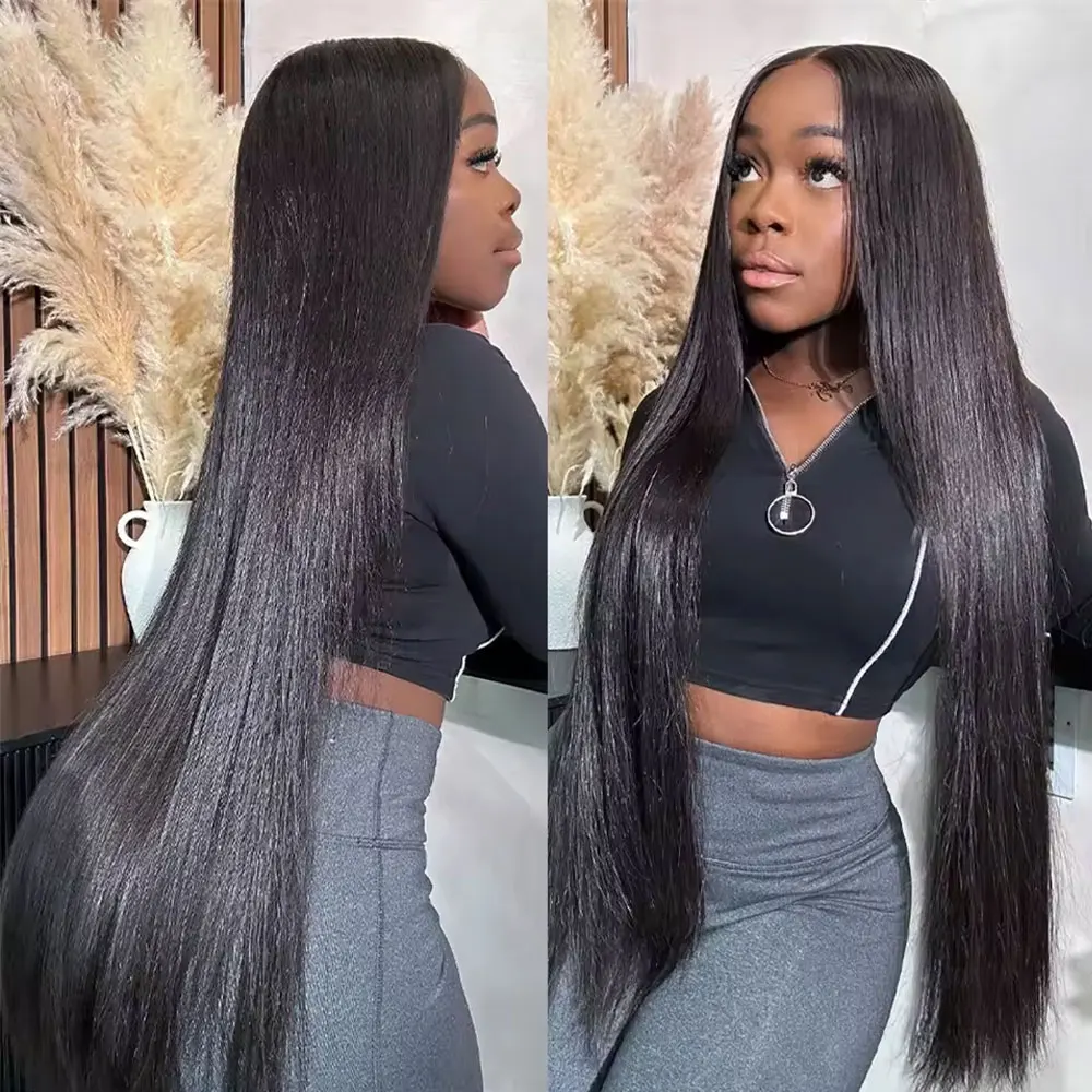 شعر برازيلي طويل مستقيم 1/3/4 عروض الحزمة 100% حزم شعر بشري لعذراء غير معالج لون أسود طبيعي 14-32 بوصة #5