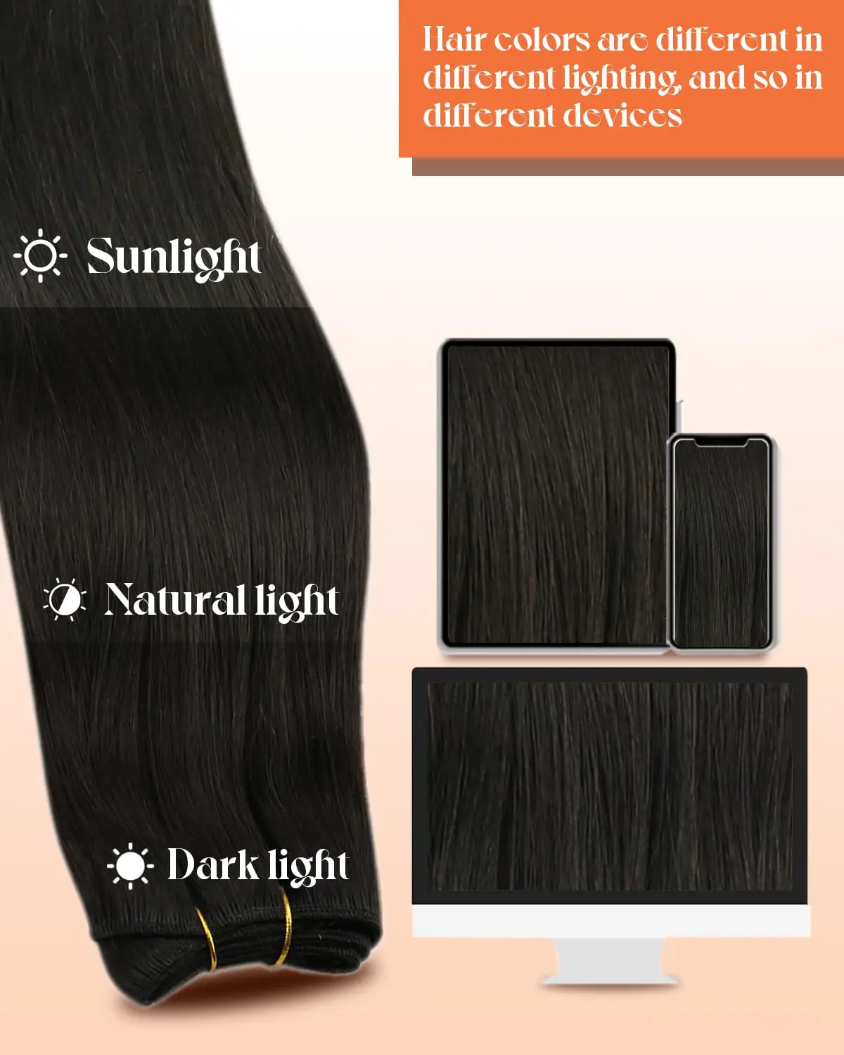 ผมต่อแบบเส้นตรงจากผมแท้สีธรรมชาติยี่ห้อ VeSunny แบบเส้นต่อผม Remy สำหรับต่อผมแบบเย็บ