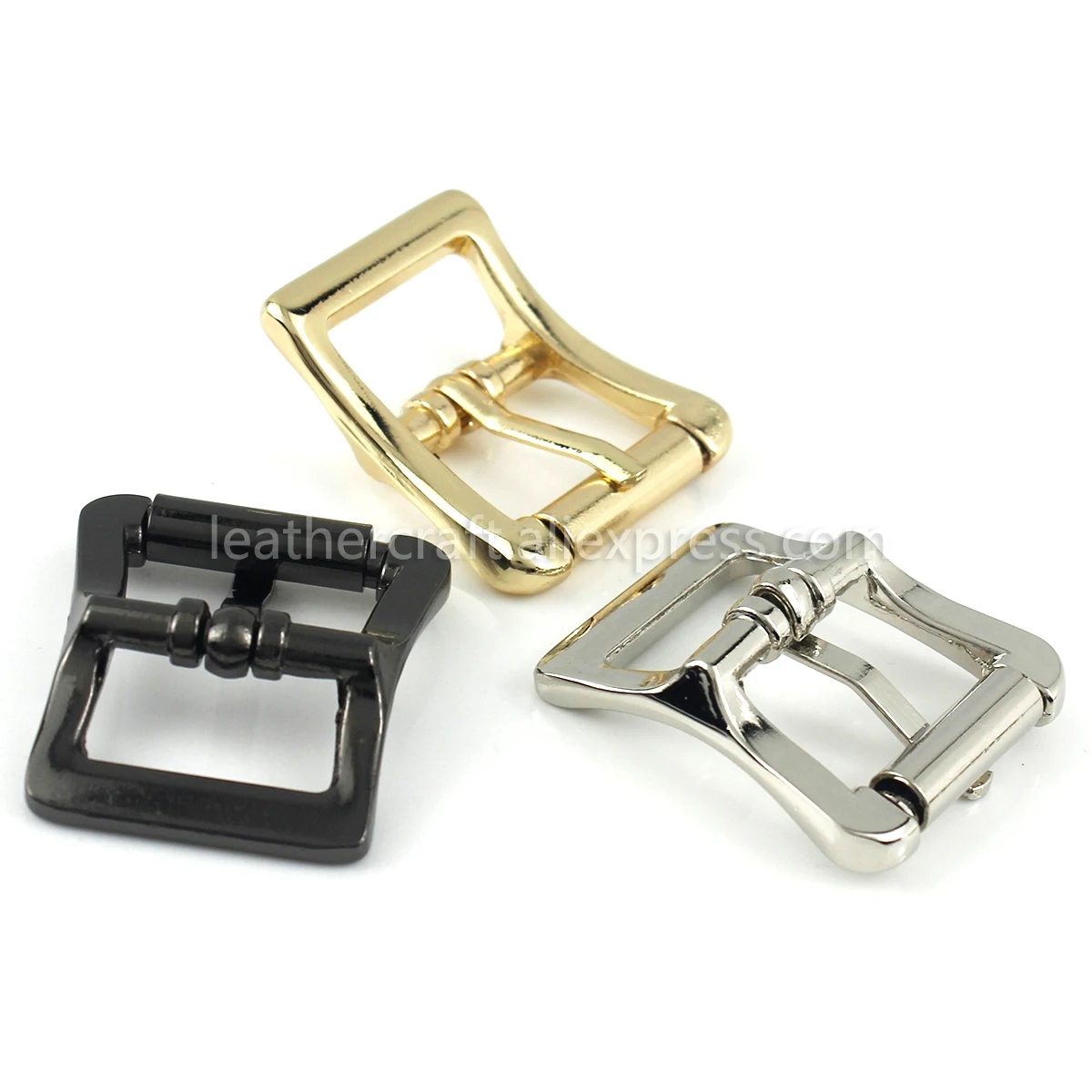 1piece Metal Middle Bar Roller Buckles End Bar Heel Bar Buckle Single Pin Half Buckle Bag Leather Craft Strap Garment Webbing