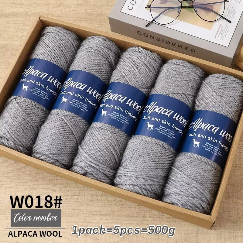 500 g alpacawolgaren, grof garen, handgeweven om warme en modieuze truien, windjacks, jassen, sjaals, hoeden, garen te maken