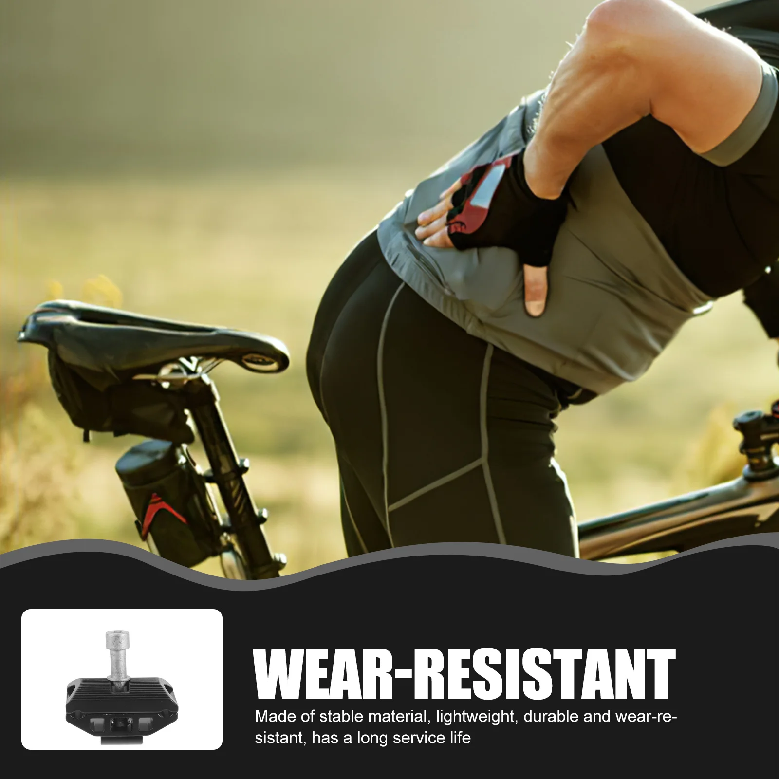 

Stable Material Bike Saddlepole Clamp Lightweight Easy Installation Efficient Clamping Action Wet Conditions