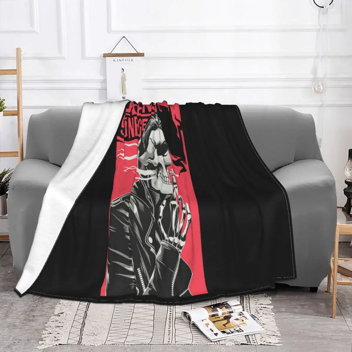 Queen Stone Metal T Kyss Fu Manchu Soundgarden S 3Xl Women Men Men Creative Design Throw Blanket