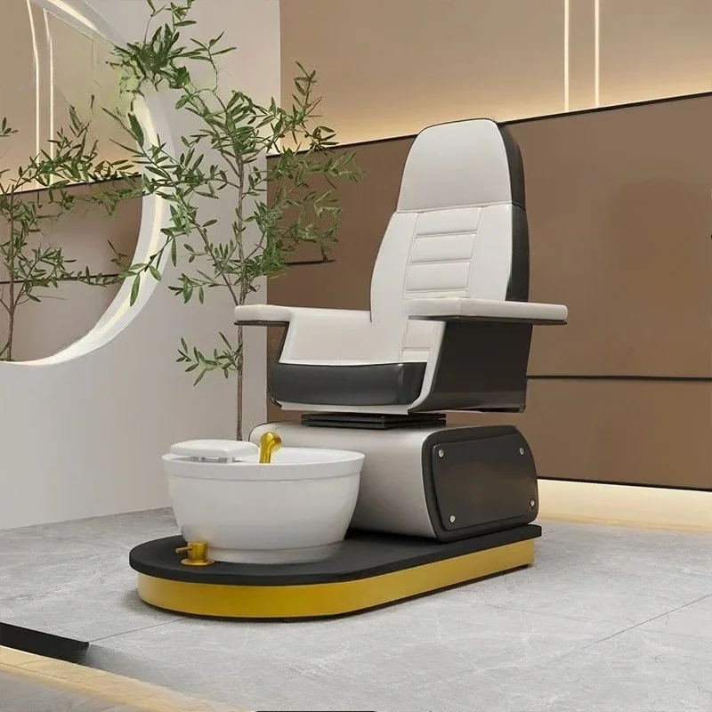 Modern Luxury White Black Foot Care Manicure Chair Electric Massage No Plumbing Foot Spa Pedicure Spa Chair