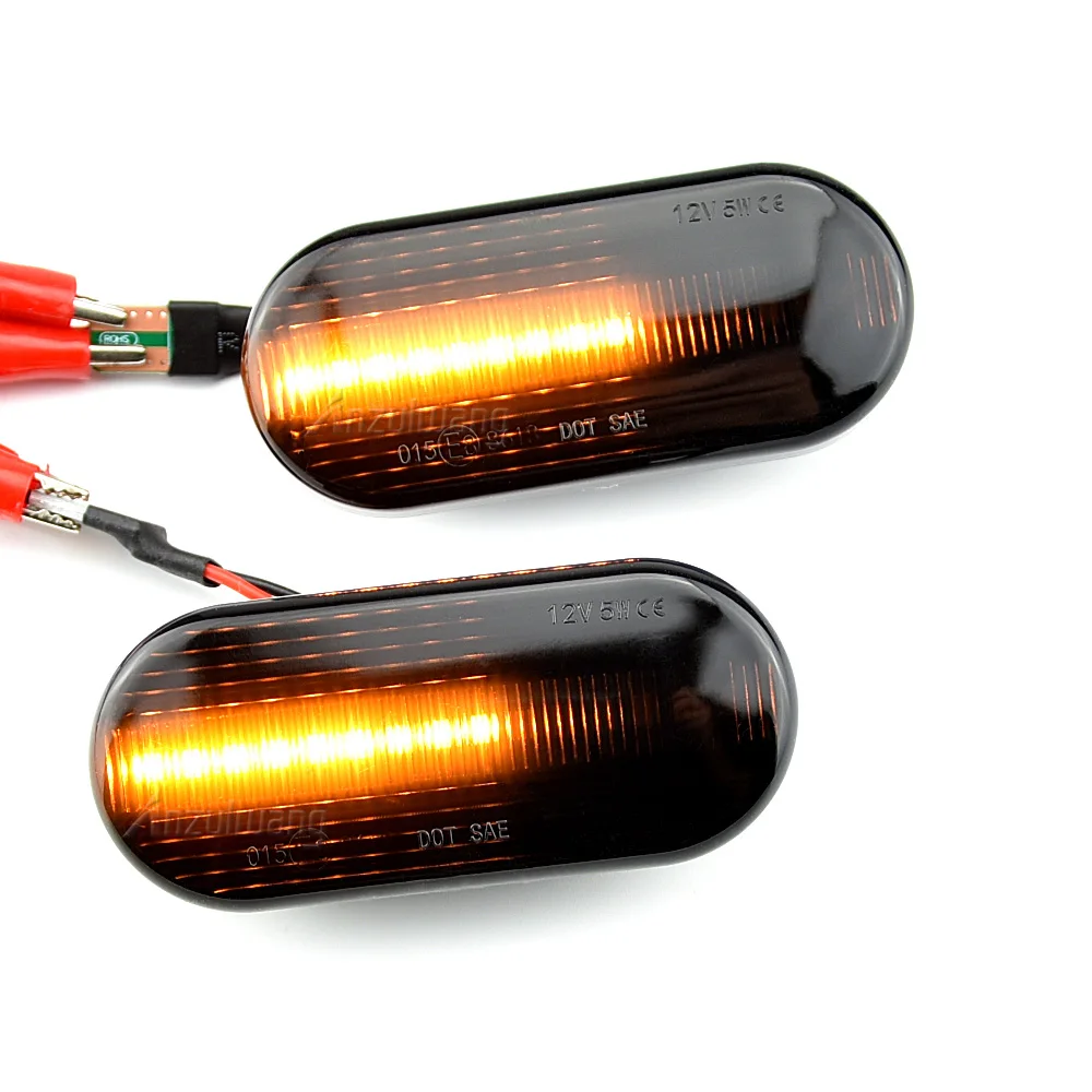 2PCS Led Dynamic Side Marker Turn Signal Light Sequential Blinker Light For VW Golf 3 4 MK3 MK4 Passat 3BG Polo 6N 9N Bora Vento