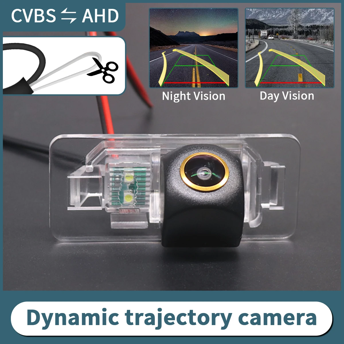 AHD Dynamic Trajectory Car Rear View Camera For BMW 1/3/7/5 Series E39 E46 E53 E82 E90 E91 X3 X5 X6 Night Vision Waterproof