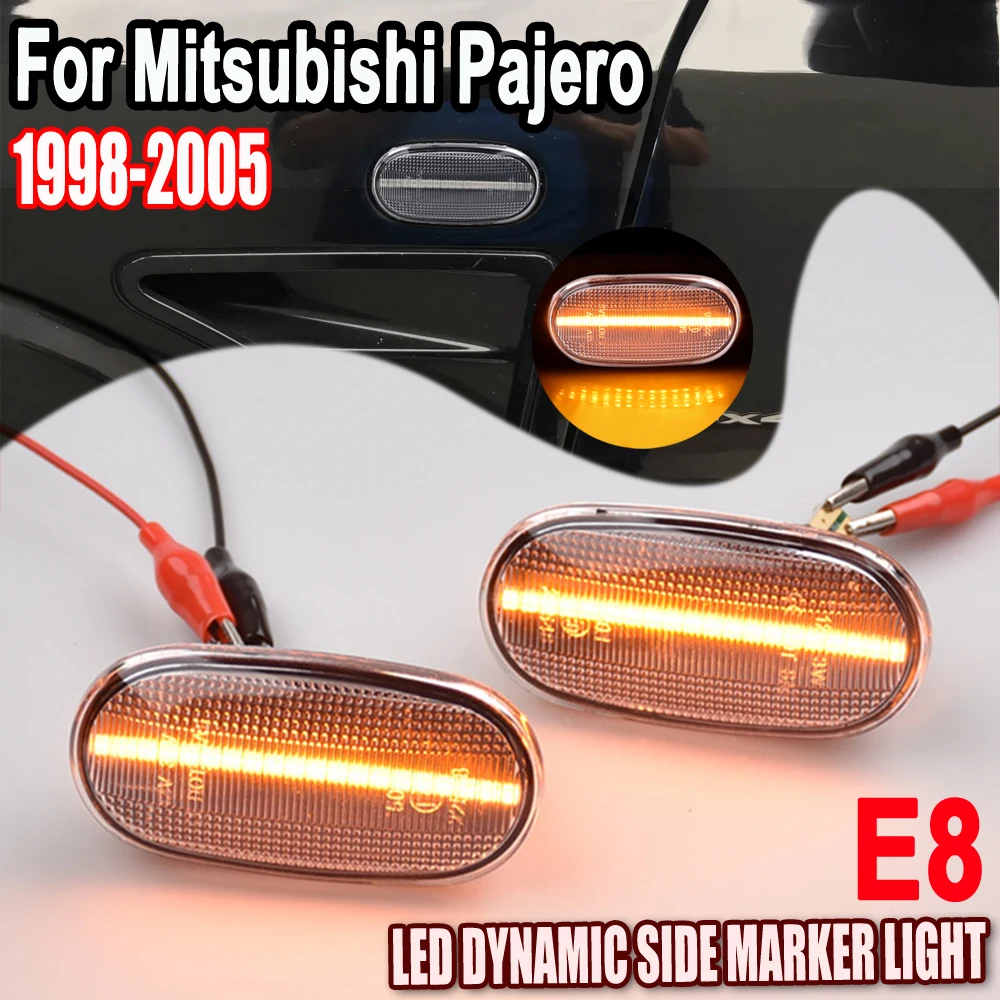 For MItsubishi PAJERO MIRAGE LEGNUM /Lancer GALANT LED Dynamic Side Marker Turn Signal Light Sequential Blinker Light