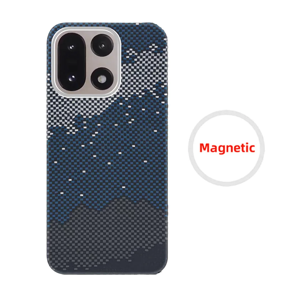 Voor OnePlus 15-telefoonhoesje Kevlar aramidevezel harde schaal koolstofvezel ultradunne lichtgewicht magnetische zakelijke beschermhoes
