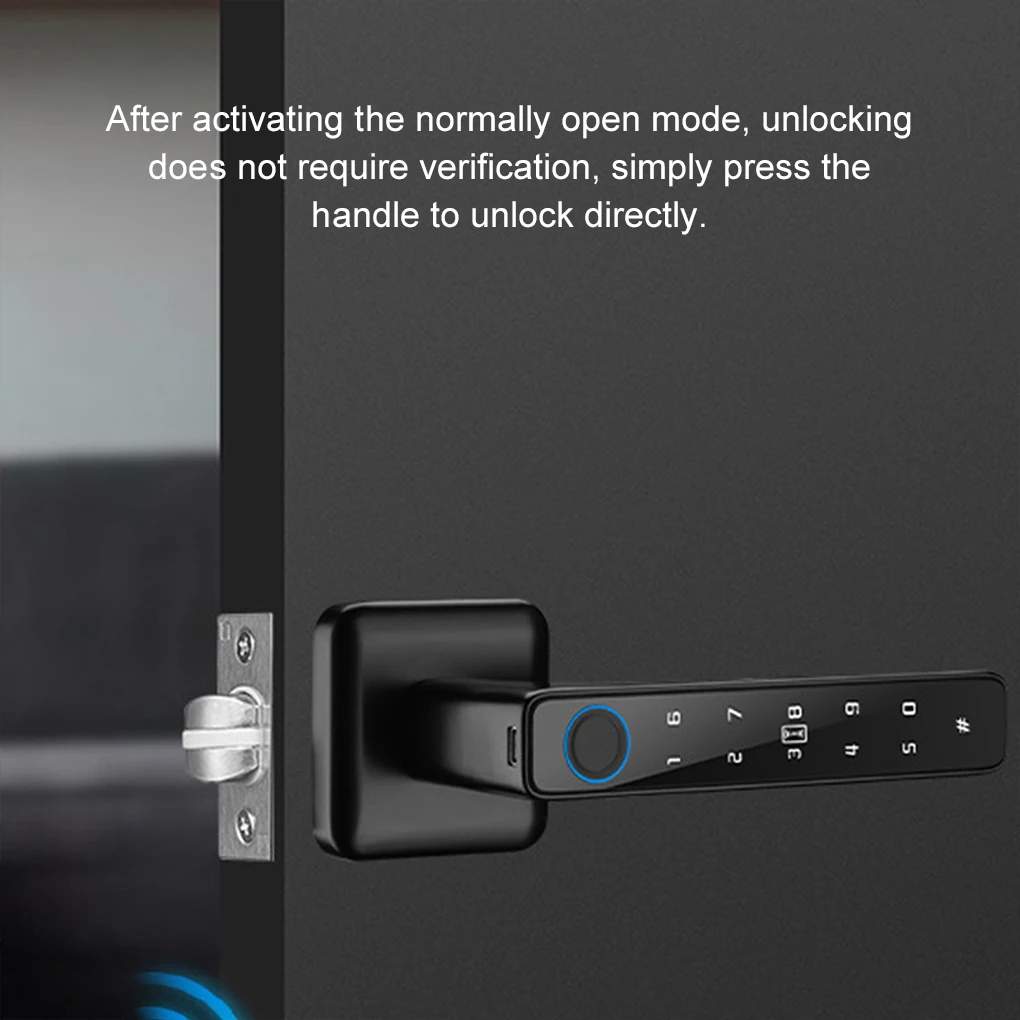 Цифровой умный дверной замок Tuya, несколько методов, ручка, ключ отпечатков пальцев, клавиатура, электронный замок, домашний дом, квартира