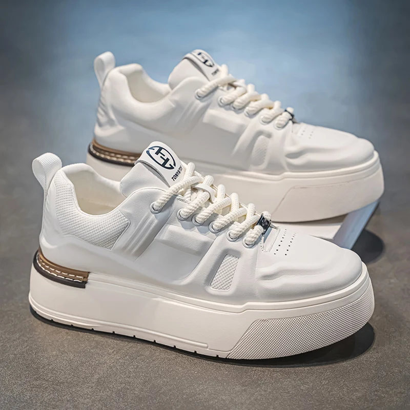 

Sports and leisure shoes, men's shoes, marathon oversized air cushioned shoes, fly woven all season rubber, wear-resistant, anti