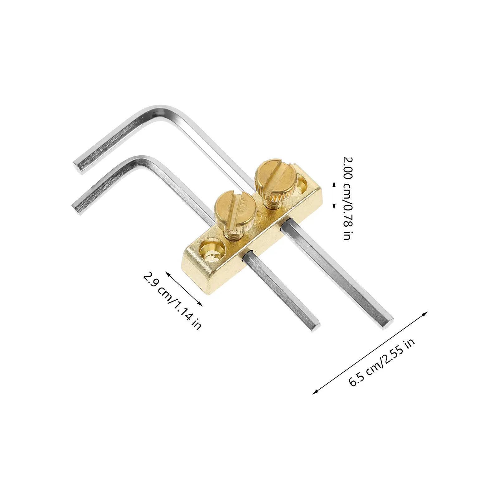 

Double Rocking Small Wrench Holder Golden Stable Design for Guitar Bass Replacement Maintenance Kits Luthier Tools Supplies