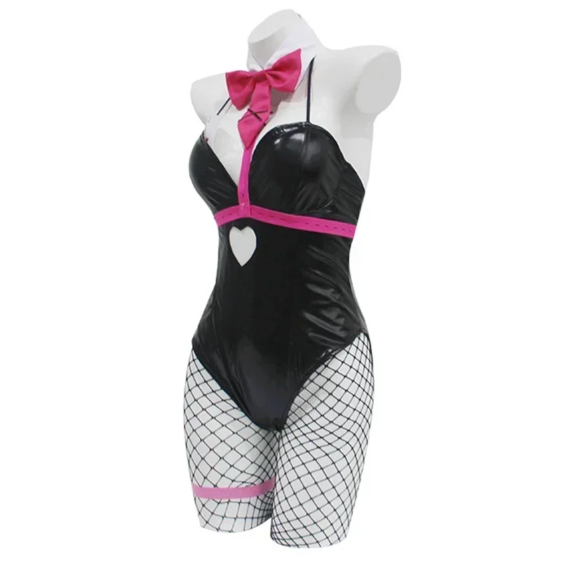 อะนิเมะVtuber Mikuกระต่ายHoleคอสเพลย์เครื่องแต่งกายผู้ใหญ่ผู้หญิงหนังJumpsuitเซ็กซี่สาวกระต่ายBodysuitเครื่องแต่งกายฮาโลวีน
