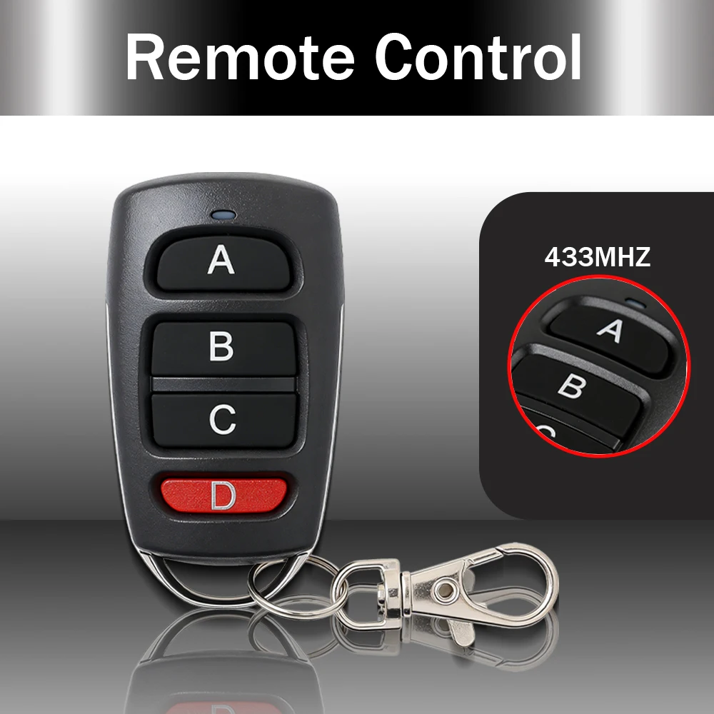 Multi Pack 433MHz Self‑copy Remote Duplicator Fixed Learning Code Clone Garage Gate Door Automation Key Fob