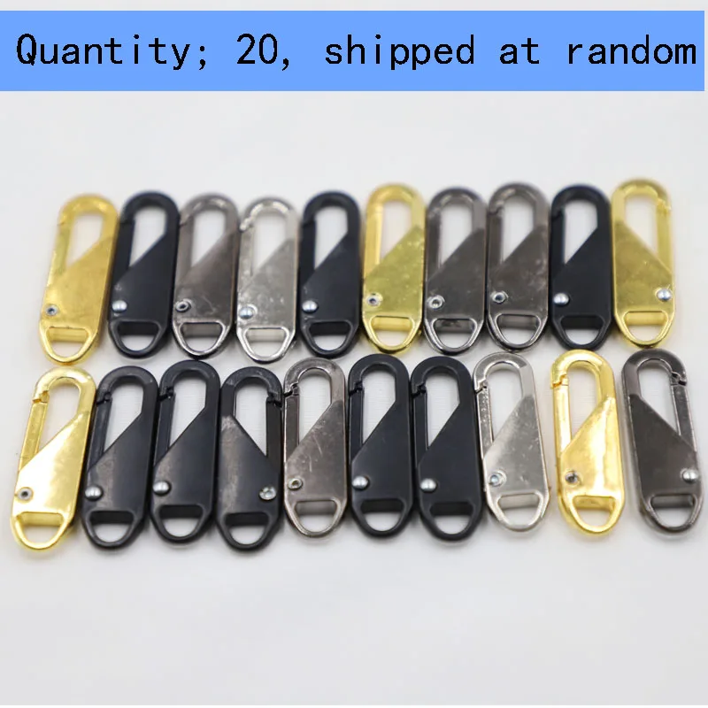 4/10 Zipper Head Lnstant Repair Kit Linker For Jacket Backpack Luggage Replacement Random Color