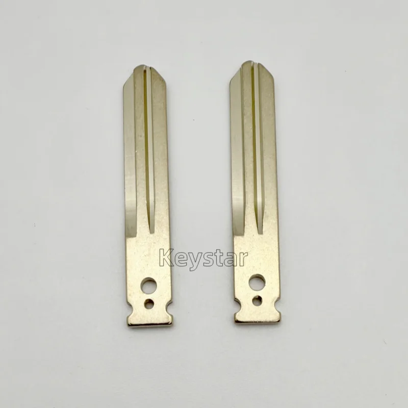 10pcs/lot Original NSN14 Car Key Blade 2 Holes Key Blade for Nissan Qashqai Navara 2 Buttons Remote Replacement Car Key Blade