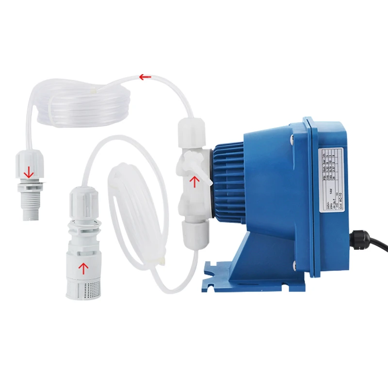 Liquid Mini Acid Chemical Chlorine Metering Pump Automatic Electromagnetic Quantitative Dosing Pump For Water Treatment