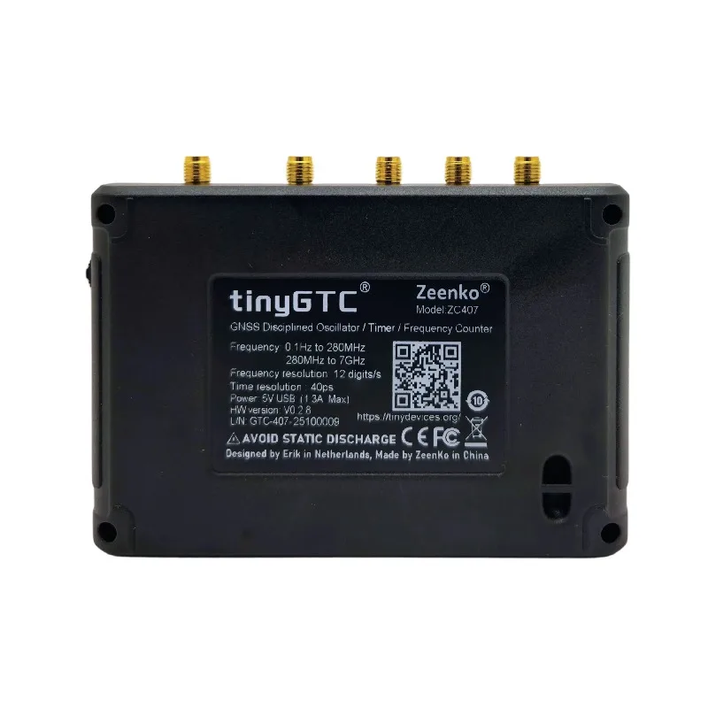 New TinyGTC ZC407 7GHz Frequency Counterdual Timer/Counter Built-in GPSDO