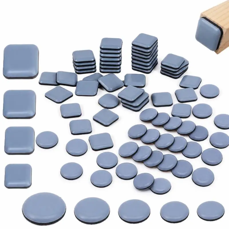 4~12pcs Self Adhesive Furniture Sliders Anti Scratch Pads Thickened Moving Protector for Hardwood Floors