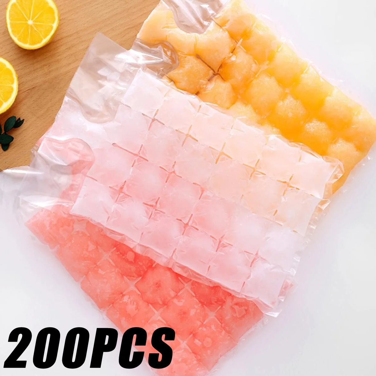 10-200Pcs Ice Mold Bags Disposable Ice-Making Bags Freezing Maker Ice Cube Bag Self-Seal Ice-making For Summer DIY Drinking