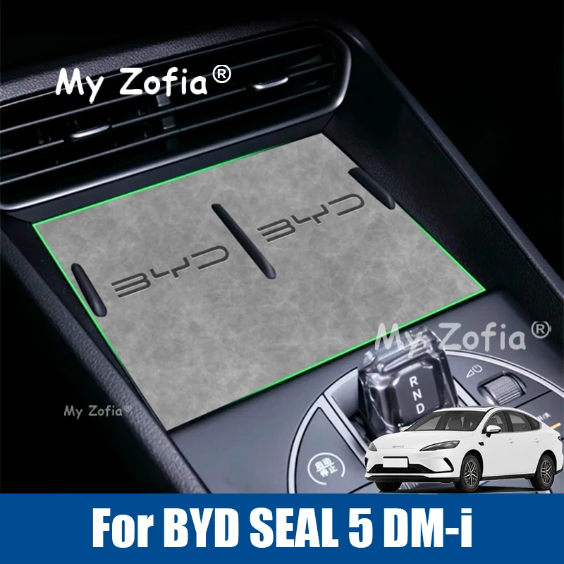 

For BYD SEAL 5 DM-i 2025 2026 Car Armrest Slot Door Groove Leather Mat Cup Storage Box Mats Cushion Interior Car Accessories