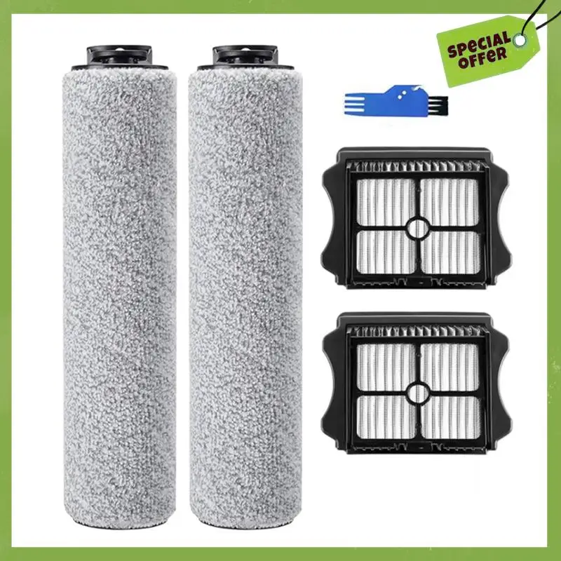 ABGP-For Tineco Ifloor 3/Ifloor One S3 بكرات فرشاة بديلة ومرشحات Hepa أجزاء المكنسة الكهربائية الرطبة والجافة اللاسلكية
