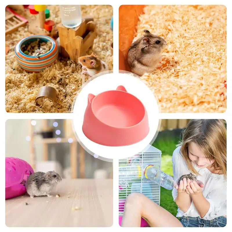 Hamster Feeding Bowl Hamster Food Water Bowl For Rabbit Guinea Pig Small Pets Feeder Dish Pet Food Bowl Supplies view 5