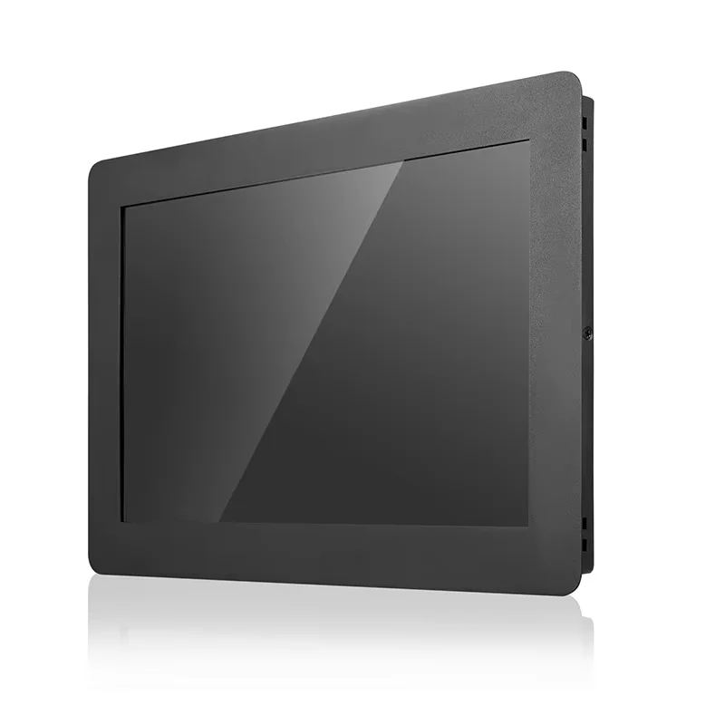 ZHIXIANDA 23.8'' 1080p LCD Touch Screen Embedded Monitor Industrial Grade Metal Case with HD VGA DVI Interface