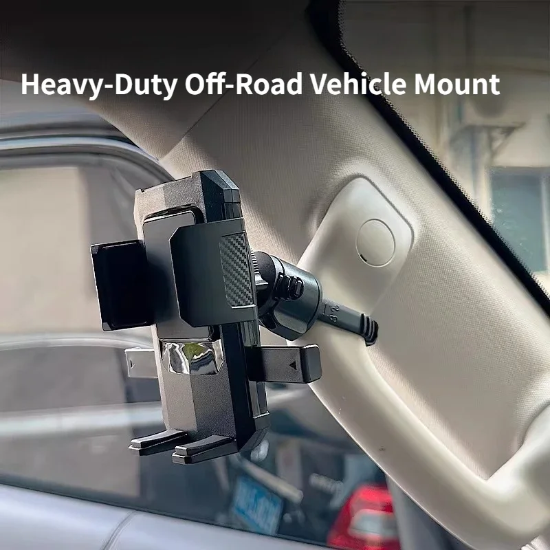 For Off-road Vehicle Mobile Phone Holder Shockproof Stable Navigation Bracket Large Screen Truck Truck Special Accessories