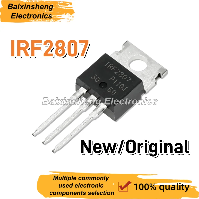 10PCS NEW/Original IRF2807PBF TO-220 N-channel 75V/82A IRF2807 direct insertion MOSFET field-effect transistor