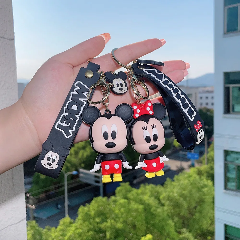 Disney Cartoon Anime Mickey Minnie Key ring Cute for Boy Girl New Pendant Gift