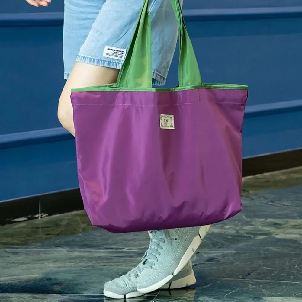 Drawstring Eco-Friendly Fashion Supermarket Shopping Bag Foldable Shopping Bag Reusable Waterproof Travel Grocery Bag