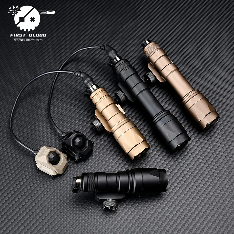 Tactical M300 M600 Hunting Constant-on Button Flashlight With Remote Pressure Switch SF Plug For Picatinny Rail Weaponlight