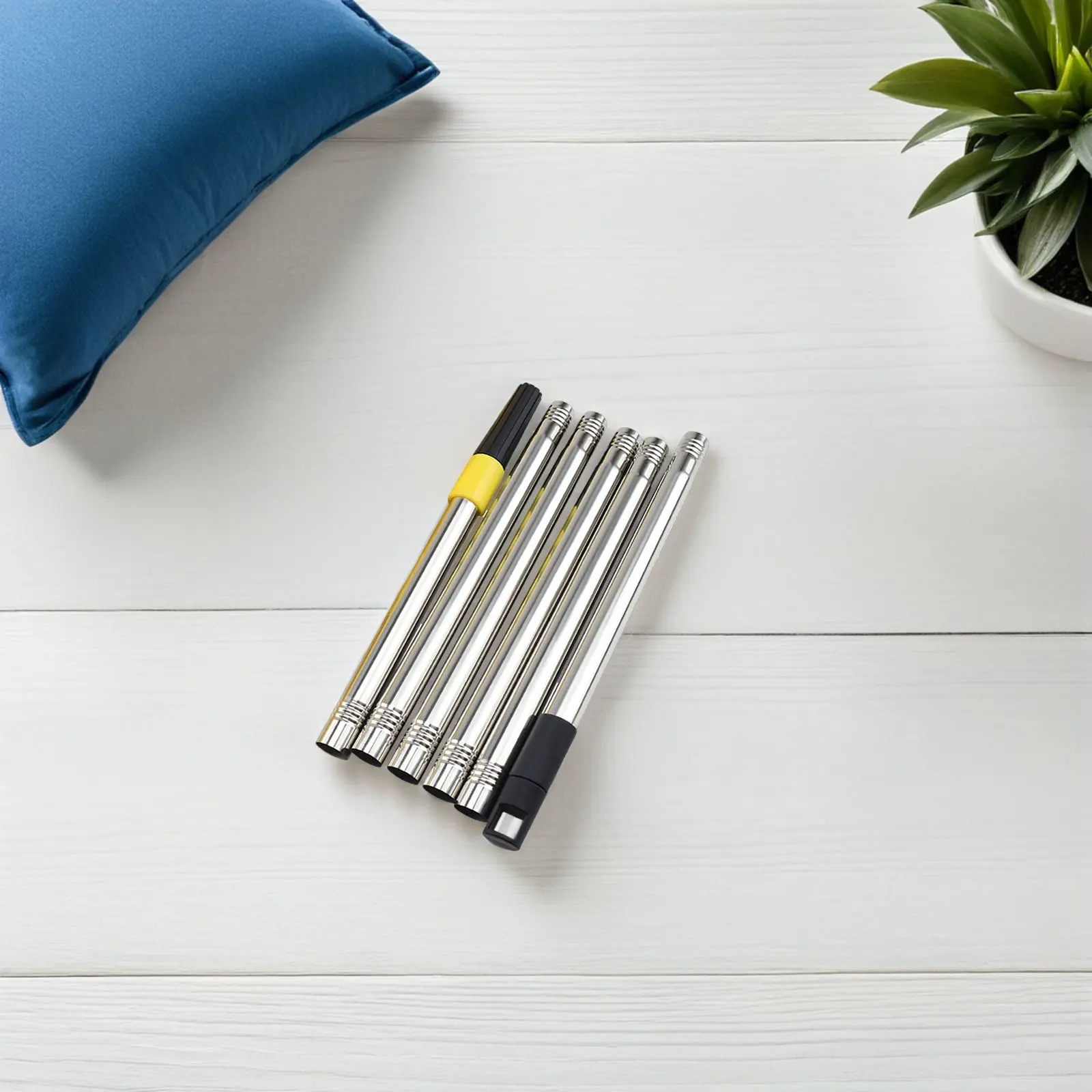 Stainless Steel Paint Roller Extension Pole Telescopic Rod Multi-Function Brush Extension for High Wall Ceiling Cleaning
