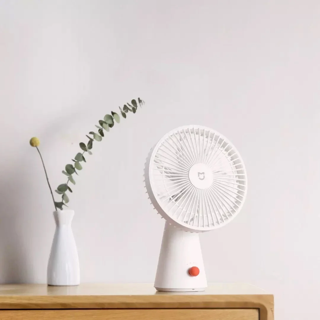 Mijia Desktop Fan Handheld 2 In1 Portable 4000mAh Battery Type C Rechargeable 4 Gear Wind Electric Fan Home and Office