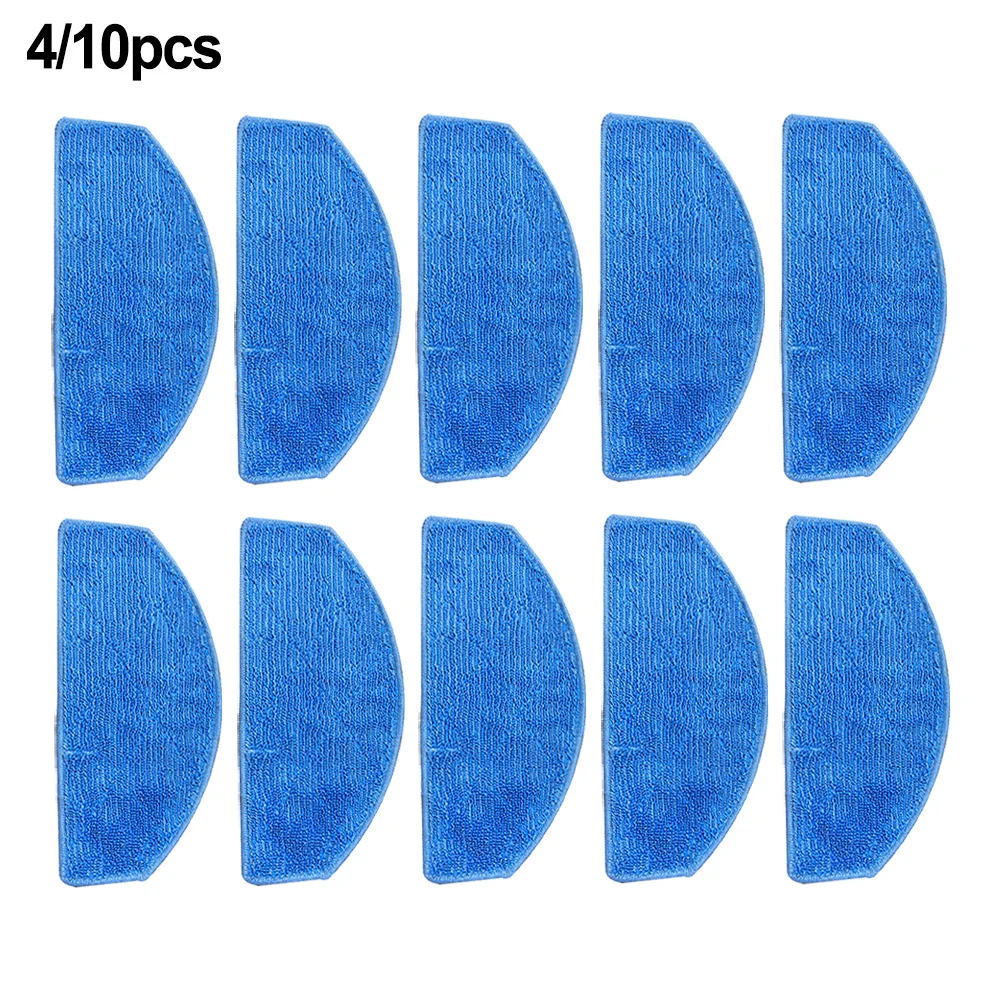 4/10pcs Microfibers Mop Pads Replacement For Tikom G8000 Pro/ Honiture G20 Vacuum Cleaner Washable Mop Cloth Pads