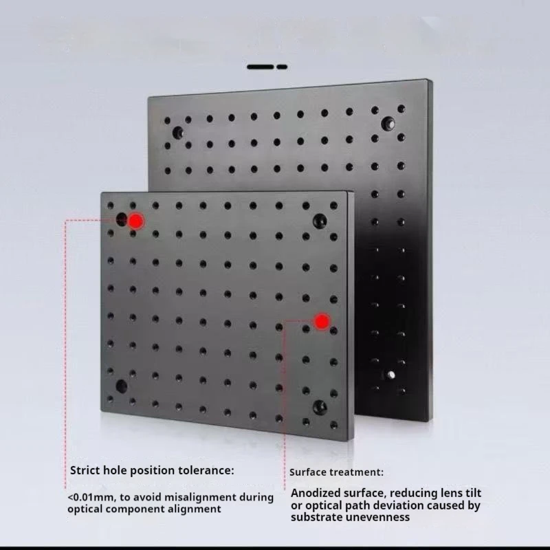 M4/M6 Aperture Optical Flat Plate High-precision Aluminum Alloy Honeycomb Plate Porous Fixed Aluminum Plate Optical Platform
