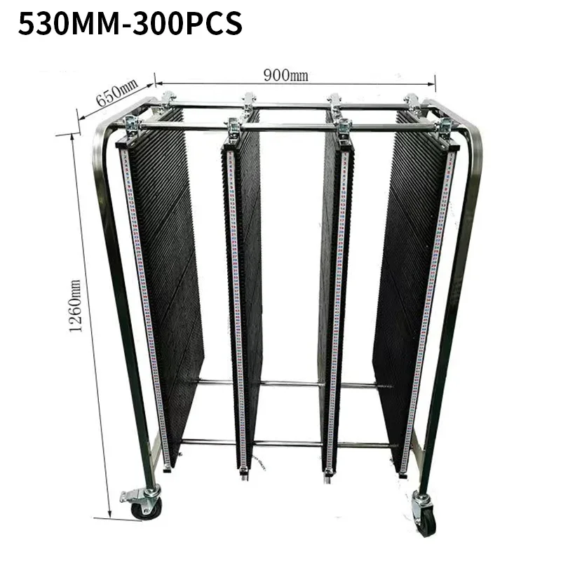 High Quality Antistatic Esd Pcb Storage Turnover Cart Adjustable Stainless Steel Turnover Cart For PCB Production