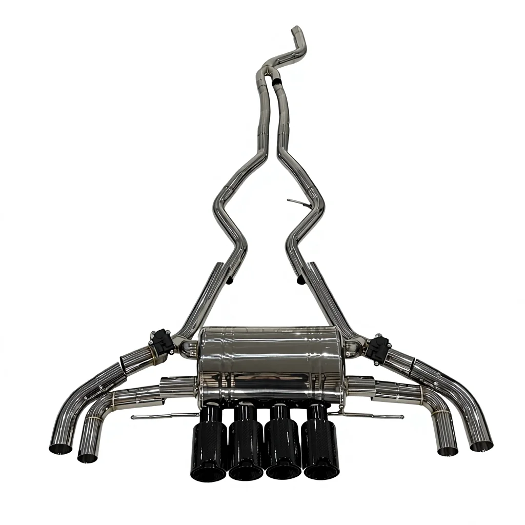 High Performance Racing Catback Exhaust System For BMW M340i M440i G20 G22 Stainless Steel Valved Pipes Mirror Polished 1 Year