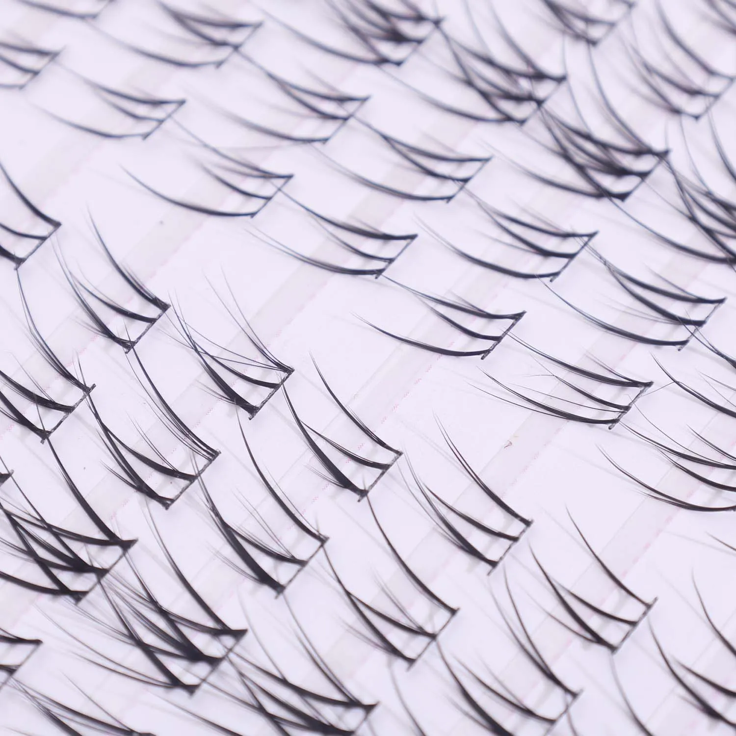 10rows Irregular Slanted False Eyelashes for Women Lightweight Cluster Lashes 3D Natural Eyes Makeup Tools Resuable Fake Lashes