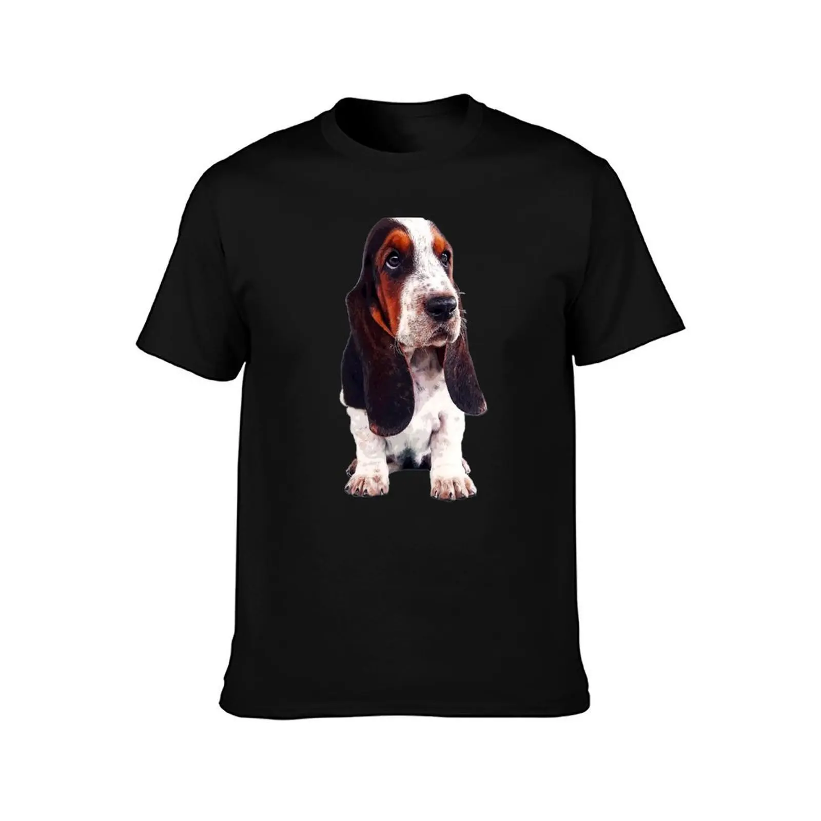 Basset Hound Cute Puppy Dog T-Shirt Big and Tall Short Sleeve Tee T-Shirt