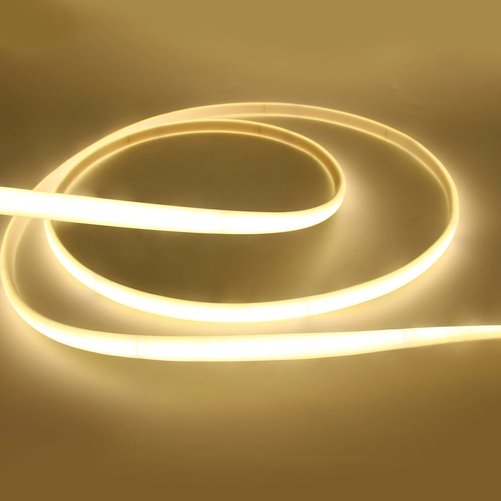 AC220V COB LED-Streifenlicht IP67 Wasserdichtes Flexibles Band 2-Pin-Kabel/EU-Stecker Lichtband 3000K/4000K/6000K Außen-Linearbeleuchtung – Detail 11