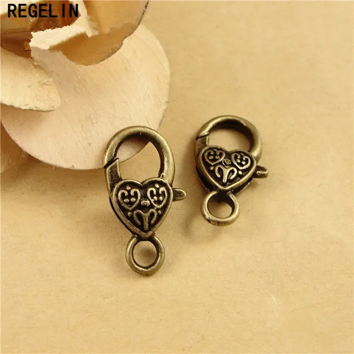 REGELIN Antique Silver Monkey Lobster Clasp Hooks 10pcs/lot  26*15MM For Necklace Bracelet Chain DIY Jewelry Accessory Findings