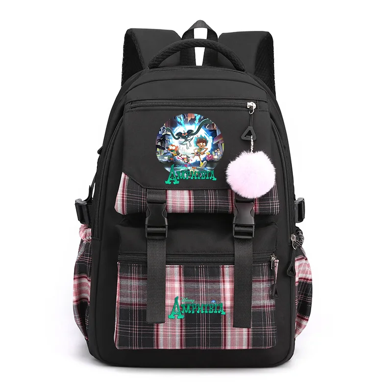 

Disney Amphibia Women's Backpack Boys Girls Bookbag Bag Student Teenager Children Knapsack Schoolbag Rucksack Mochila