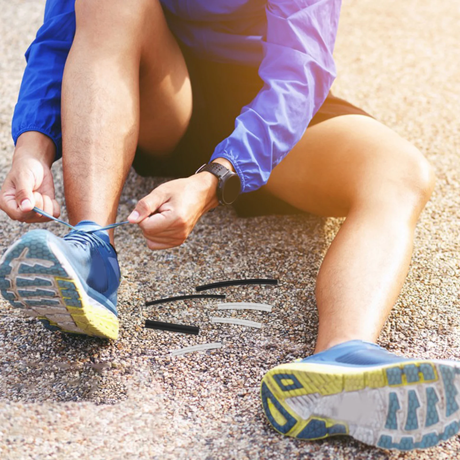 

78pcs Shoelace Repair Kit Shrink Ends Tools Plastic Caps Replacement Parts For Sneakers Shoes Extend Life Save Money