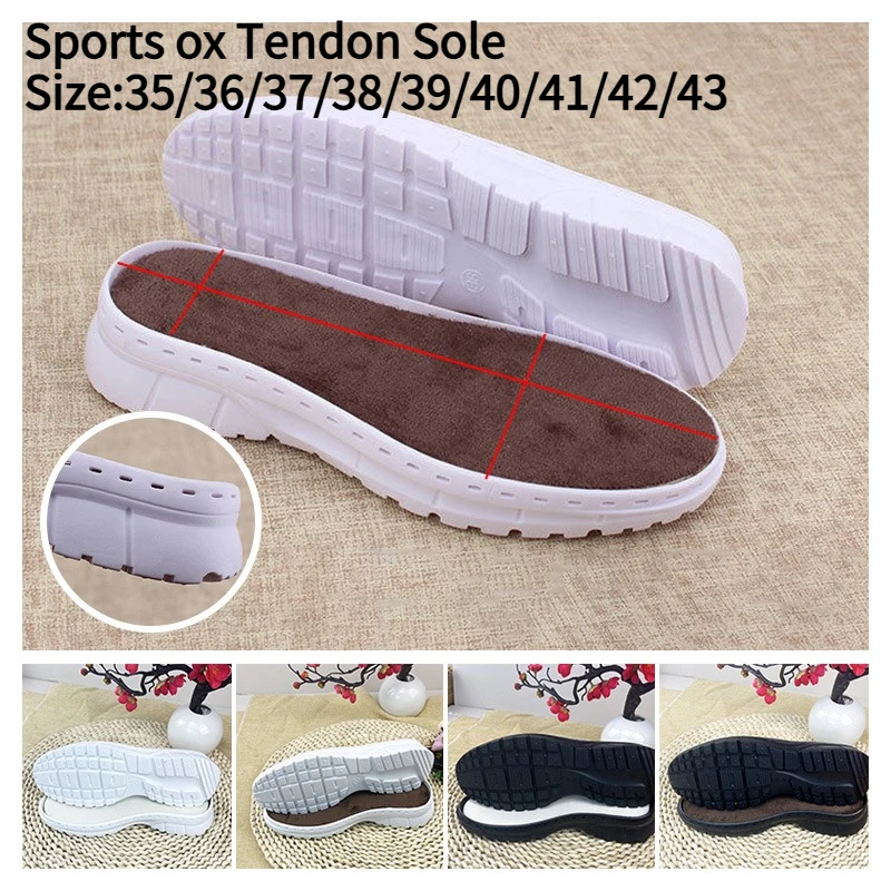Sports Shoes Tendon Soles Hand-knitted Bottom Shoes Soles Woven Hook Shoes Slipper Rubber Sole DIY Shoe Repair Shoe Accessories.