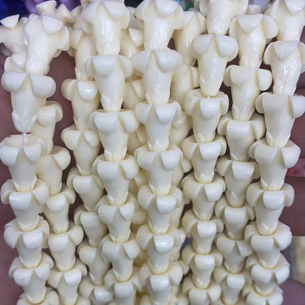 30Pcs/Strand Shell Beads 11x15 mm Made Of Shell Powder Morning Glory Beads For Jewelry Making DIY Necklace Earrings Accessory