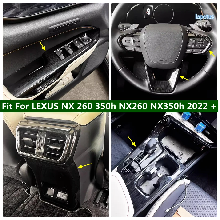 

Gear Shift Box / Window Lift Button / Steering Wheel Cover Trim Fit For LEXUS NX 260 350h NX260 NX350h 2022 - 2024 Accessories