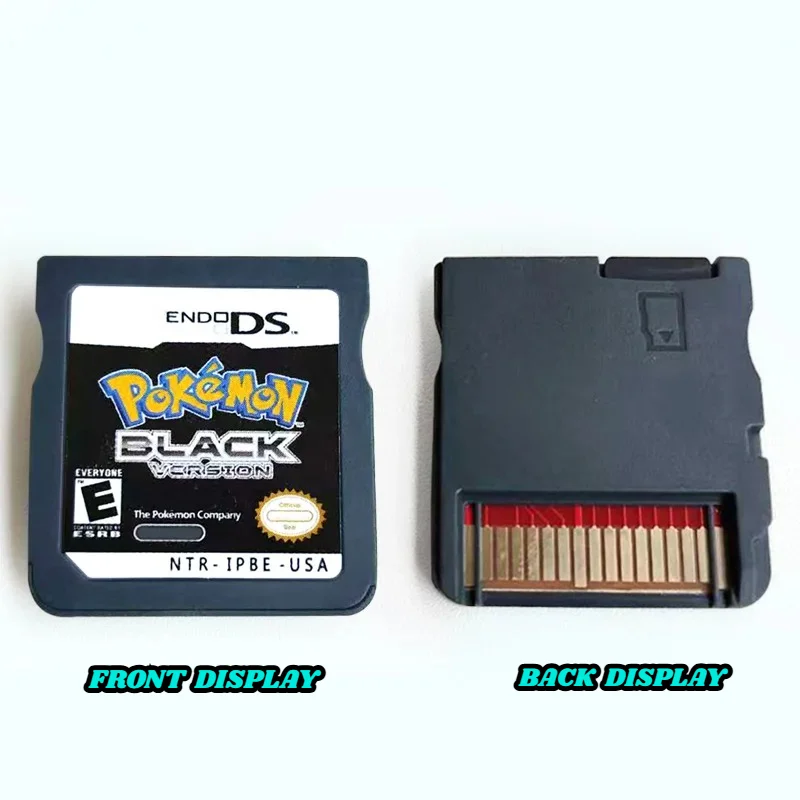 USA Pokémon Zwart en Wit 1 2 Gecombineerde Kaart Gecombineerde Kaart Met Doos Cassette DS Pokémon Game Card voor DS NDS 3DS Geen handleiding