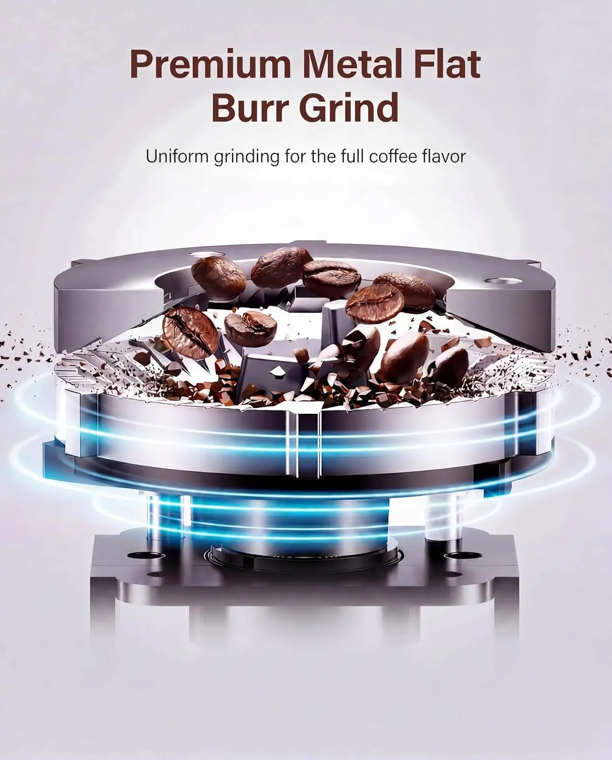 Burr Coffee Grinder Electric with 32 Grinding Sizes 4.0, Coffee Grinders for Home Use with 40 Seconds Adjustable Electro