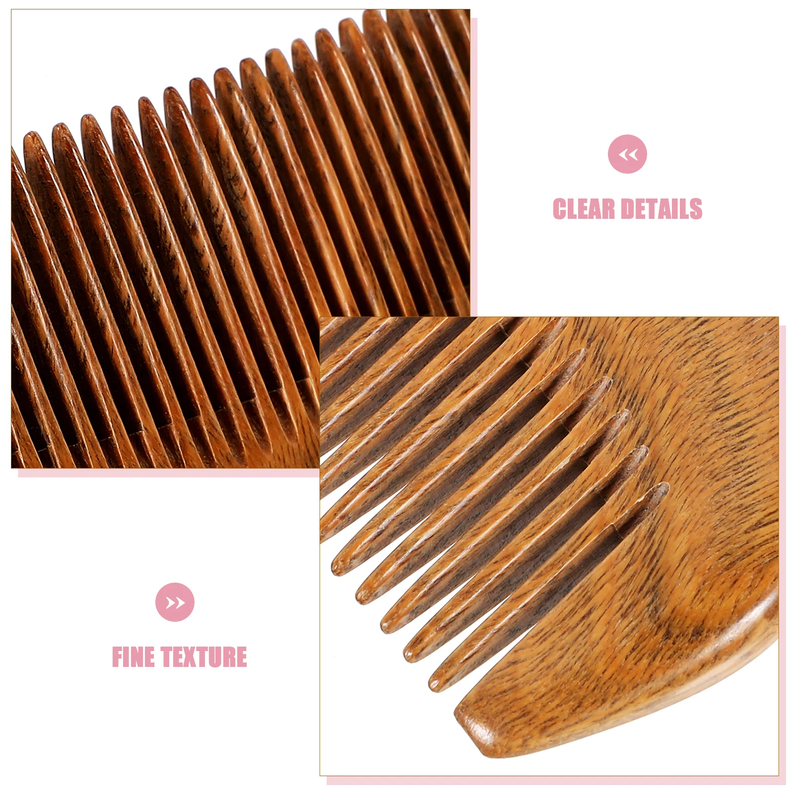 

1pc Moon Shaped Carved Massage Natural Wood Hair Comb Scalp Care Portable Hairdressing Tool For All Hair Types Wood Massage Comb